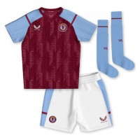 Aston Villa Moussa Diaby #19 Hemmadräkt Barn 2023-24 Kortärmad (+ Korta byxor)